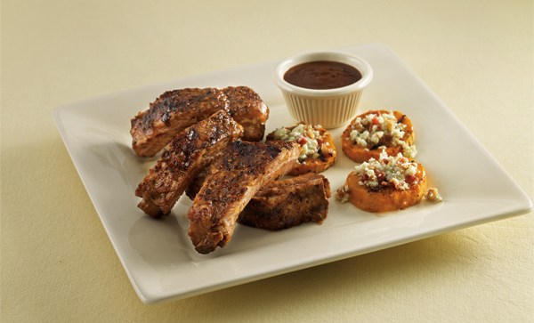 Mesquite-Spiced Ribs and Sweet Potato Stacks