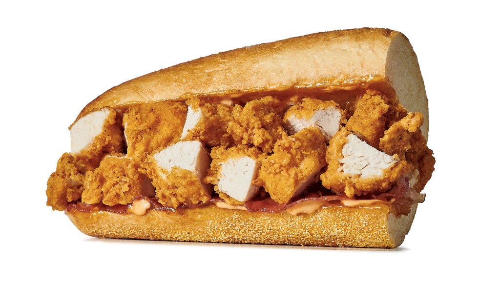 Click to order a Atlanta Falcons chicken tender sub